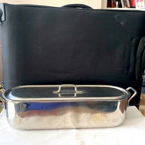 Stainless steel fish poacher pan